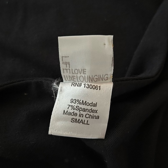 L*Space Ruched Midi Dress Black Racerback Side Slit Asymmetrical Cover-up S - Picture 8 of 8